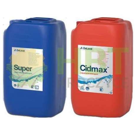 Zestaw płynów myjących SUPER + CIDMAX 2x25L - 50L