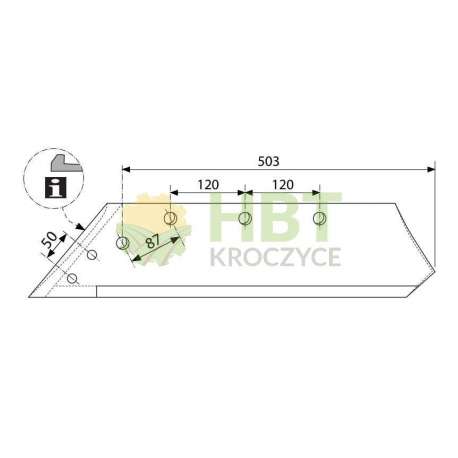 Lemiesz 46W M14 - PRAWY - Pottinger