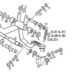 Sprężyna pedału sprzęgła nożnego - SDF Parts