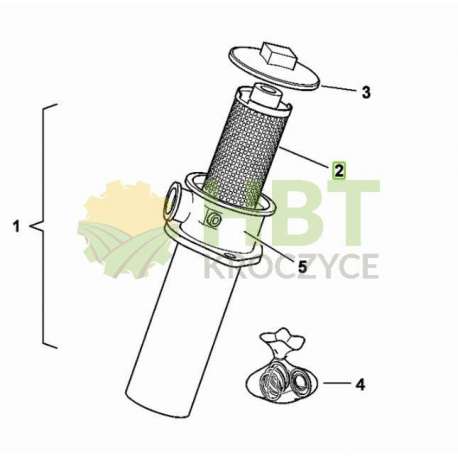 Filtr oleju hydraulicznego 210litr/min kombajnu - SDF Parts