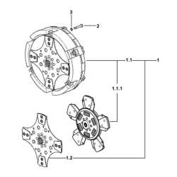 Sprzęgło kompletne - Docisk tarcza - SDF Parts - Pozycja 1.1