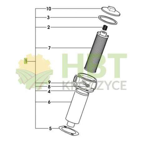 Filtr hydrauliczny - kompletny - SDF Parts