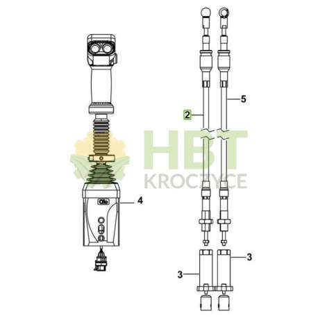 Cięgno - Linka ładowacza czołowego - SDF Parts